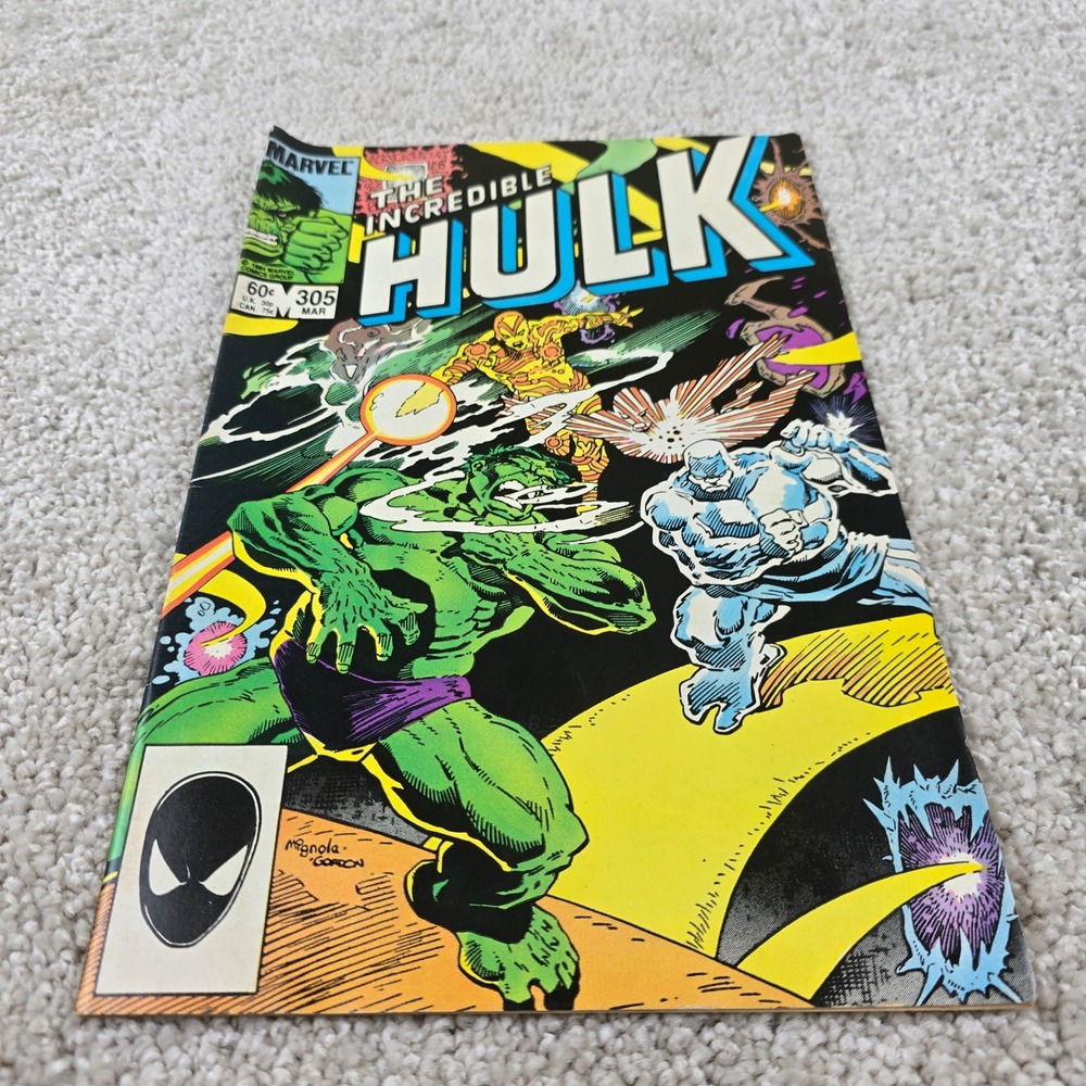 Marvelβ Comic Book The Incredible Hulk #305 March 1985 Mike Mignola Cover